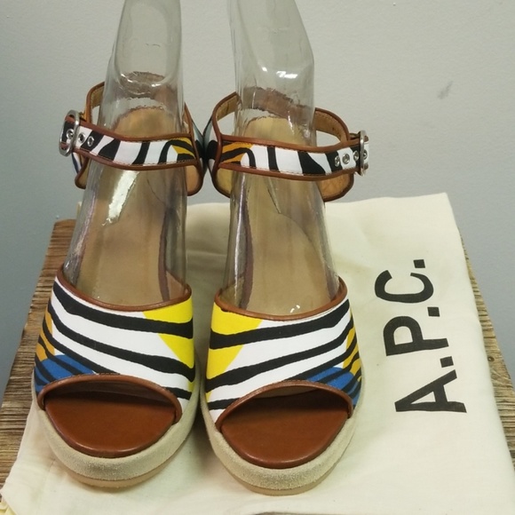 A.P.C. Wedge Sandals - Picture 2 of 3